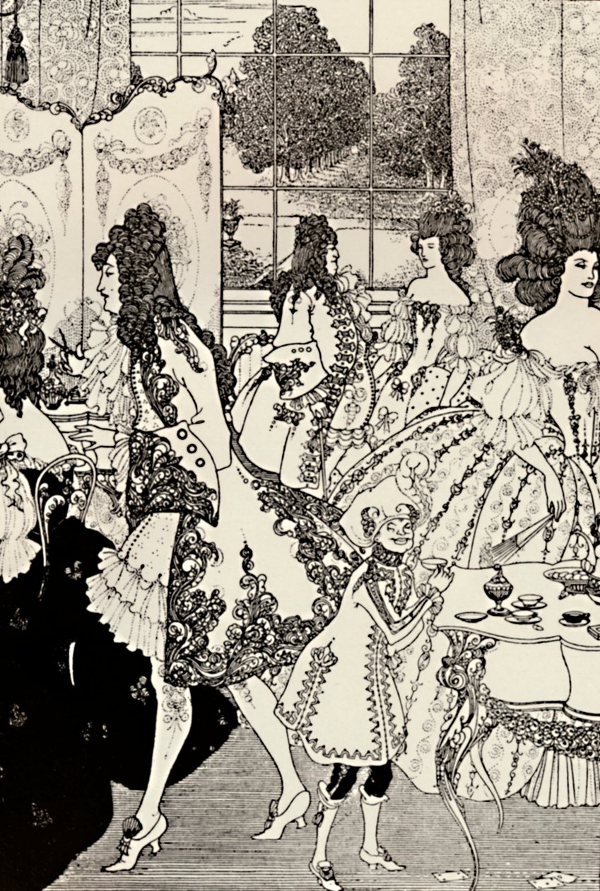 De Roof van de Lok. Alexander Pope. Pentekening, 1896, 1923 door Aubrey Beardsley