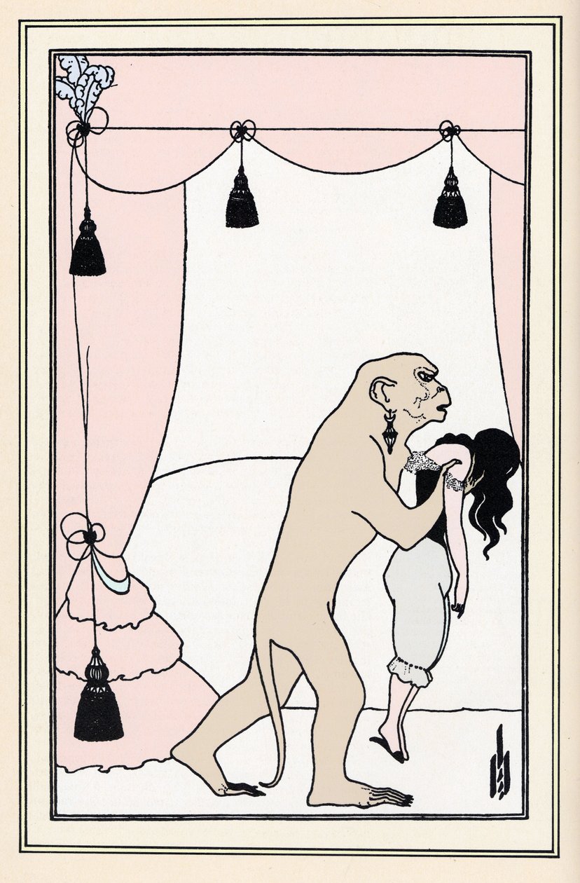 De nieuwe "Moord in Morgue Street". door Aubrey Beardsley