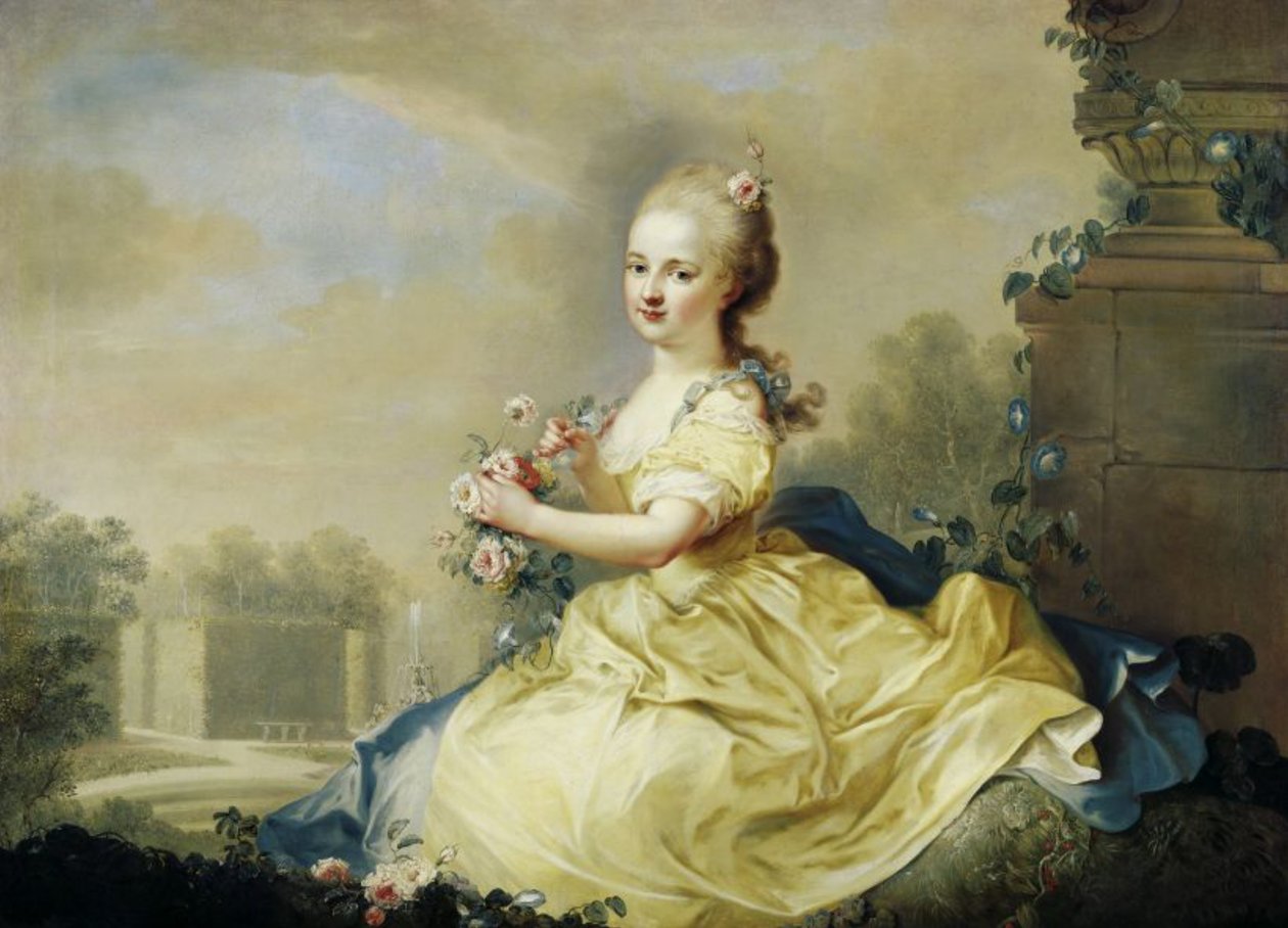 Portret van prinses Maria Josepha Hermengilde van Liechtenstein (1768-1845), later Esterházy door August Friedrich Oelenhainz