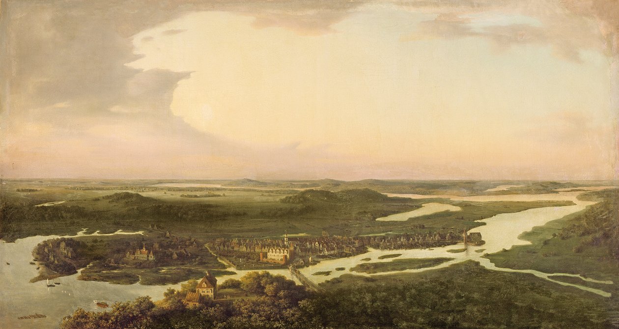 Uitzicht op Potsdam in de 17e eeuw, 1851 door August Kopisch