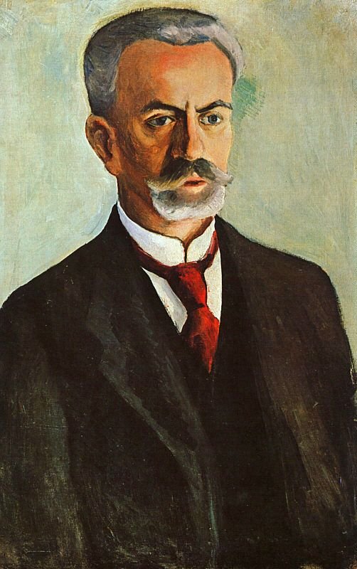 Portret van Bernhard Koehler door August Macke