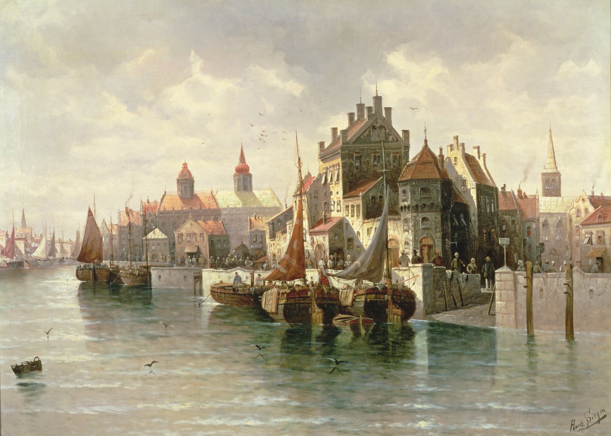 Kielerkanaal door August von Siegen