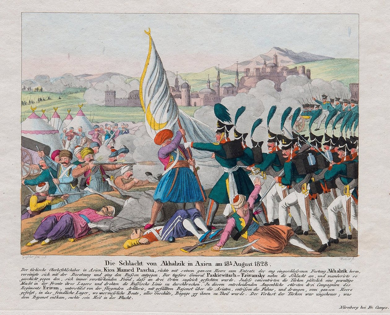 Russisch-Turkse oorlog van 1828-1829 - de bestorming van het fort Akhaltsikhe door August Friedrich Andreas Campe