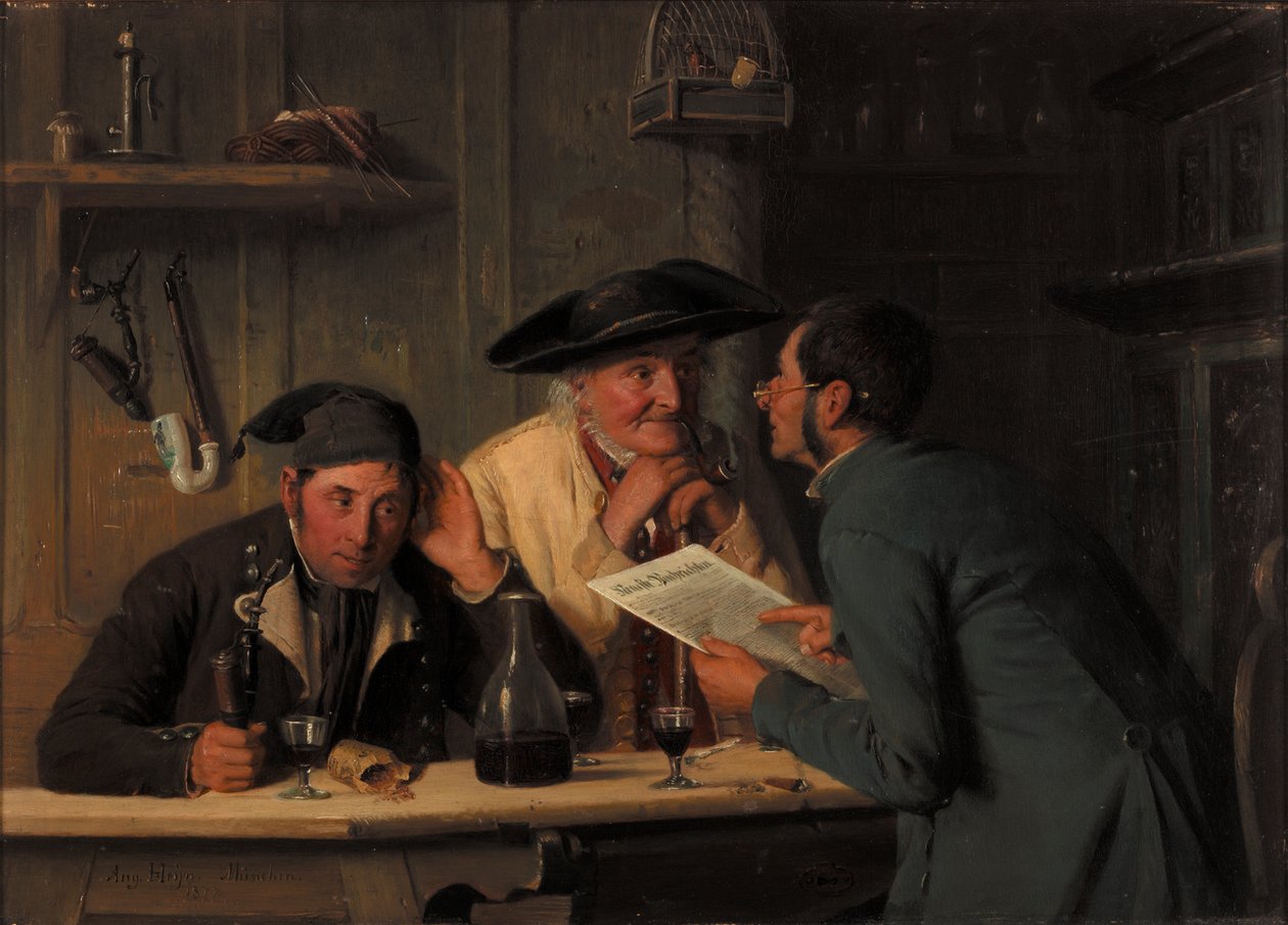 De Dorpspolitici, 1877 door August Heyn