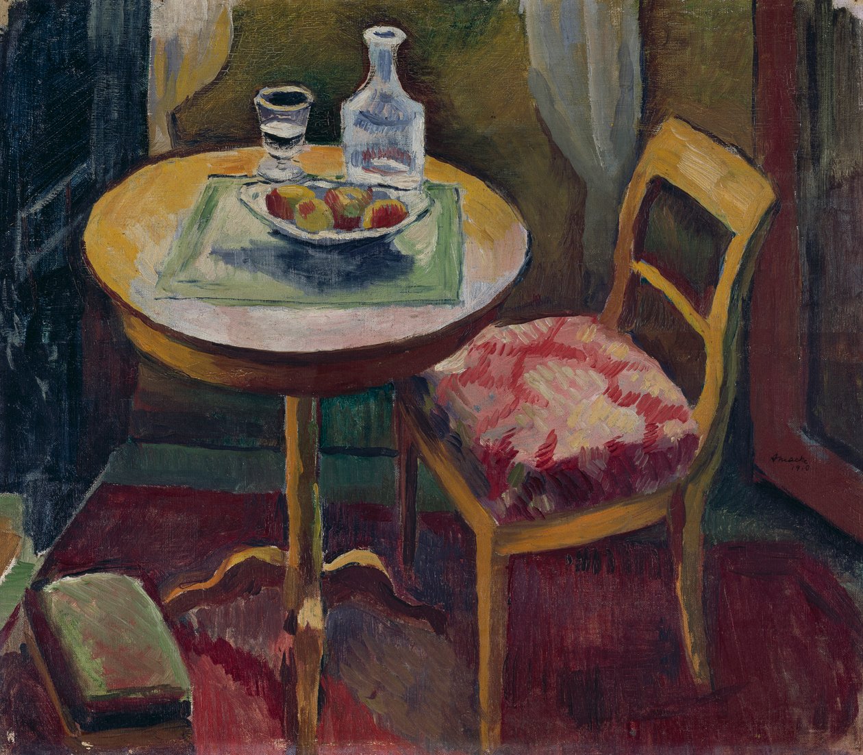 Zithoek in Tegernsee door August Macke