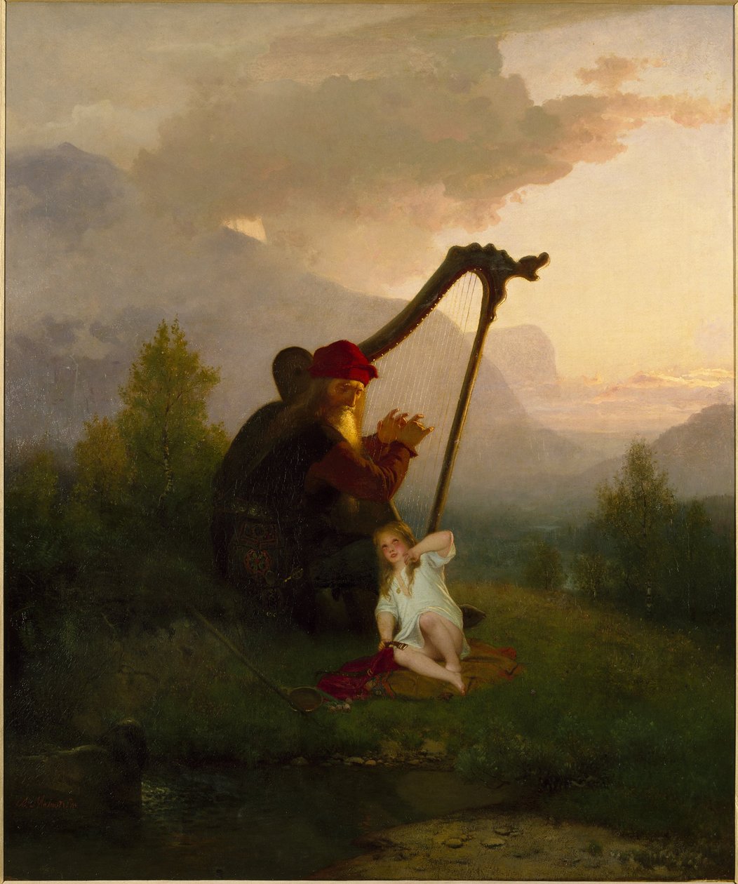 Koning Heimer en Aslög door August Malmström