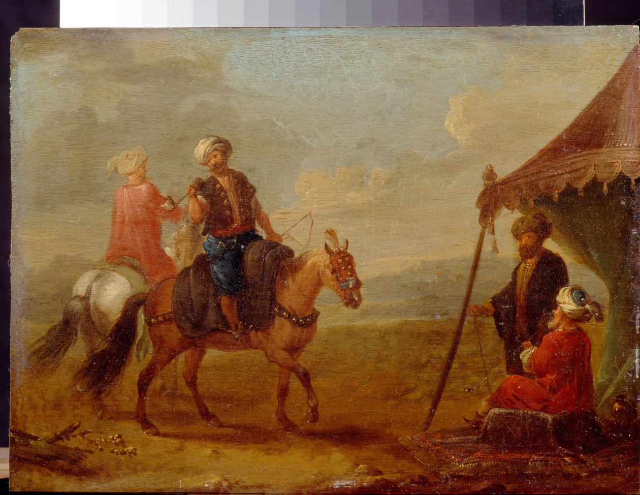 Turkse ruiters door August Querfurt