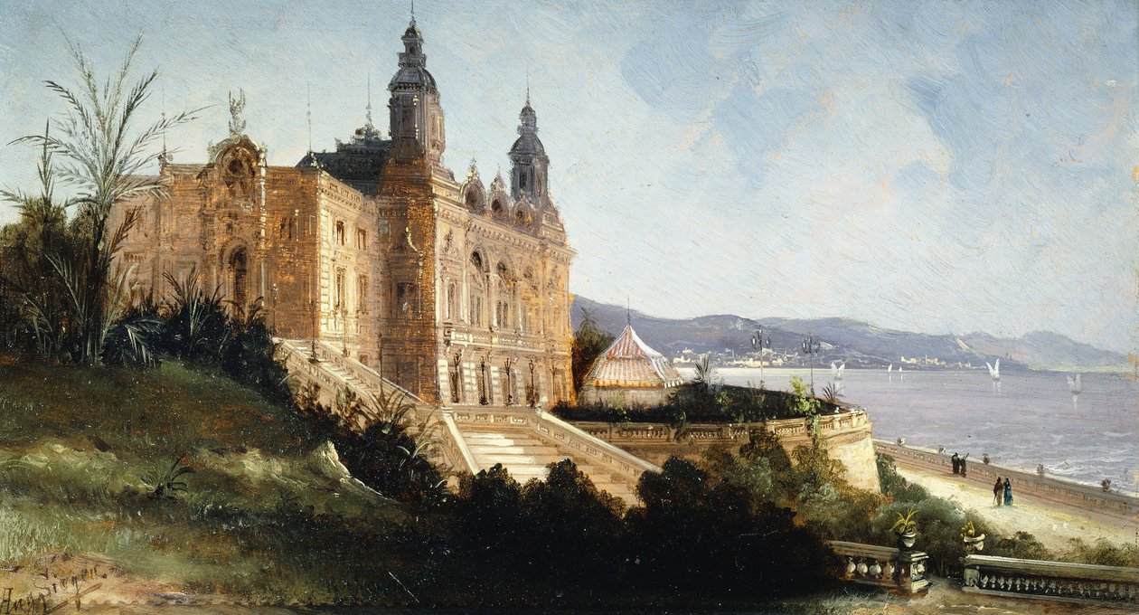 Het Casino in Monte Carlo door August Siegen
