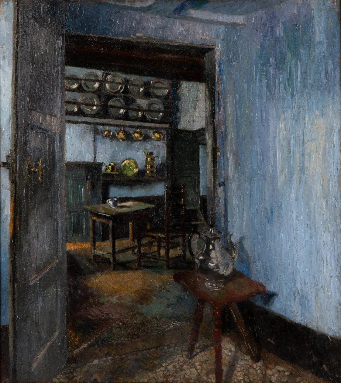 August von Brandis Interieur door August von Brandis