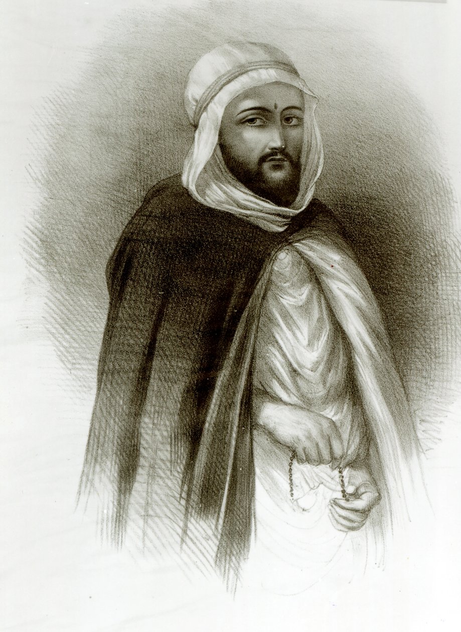 Portret van Abd El-Kader door Auguste Bry