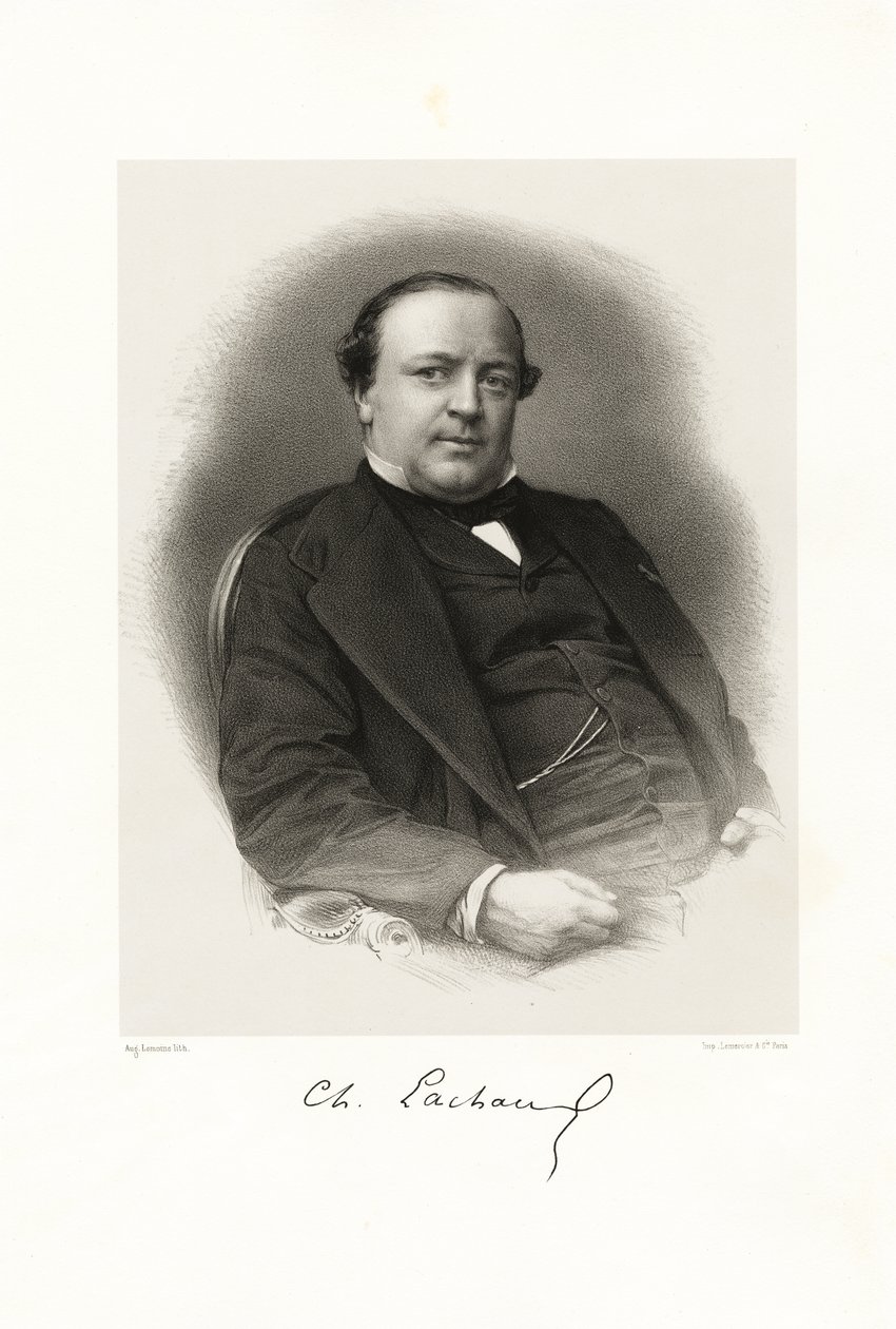 Charles Alexandre Lachaud door Auguste Charles Lemoine