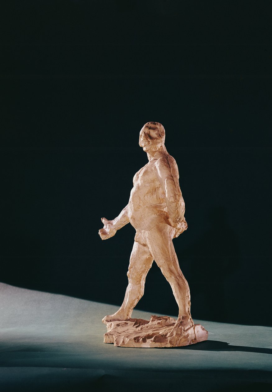 Studie voor naakte Balzac door Auguste Rodin