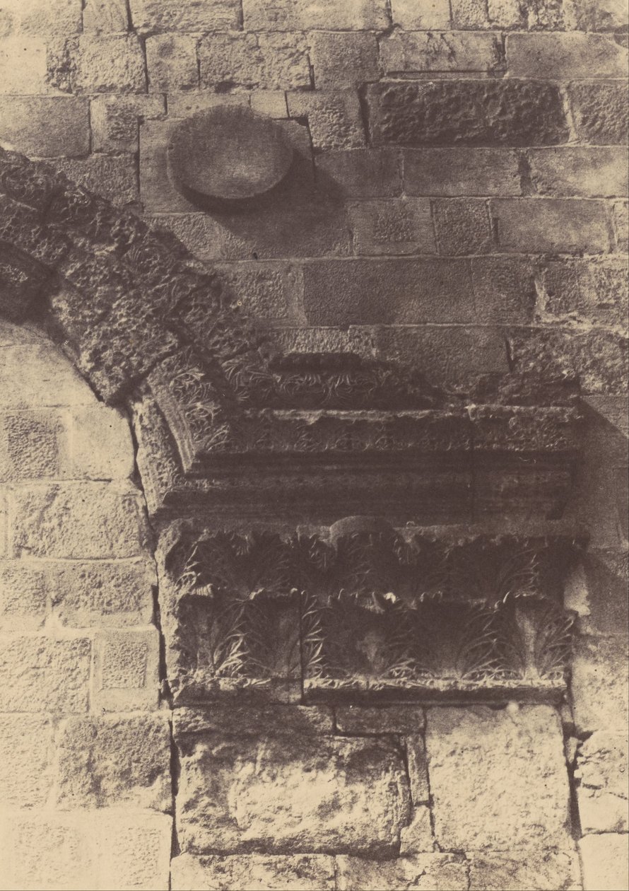 Jeruzalem. Tempelgebied. Details van de Gouden Poort door Auguste Salzmann