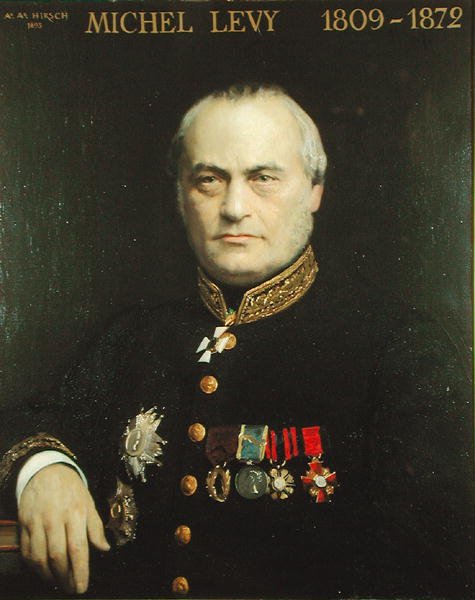 Michel Levy (1809-72) 1893 door Auguste Alexandre Hirsch
