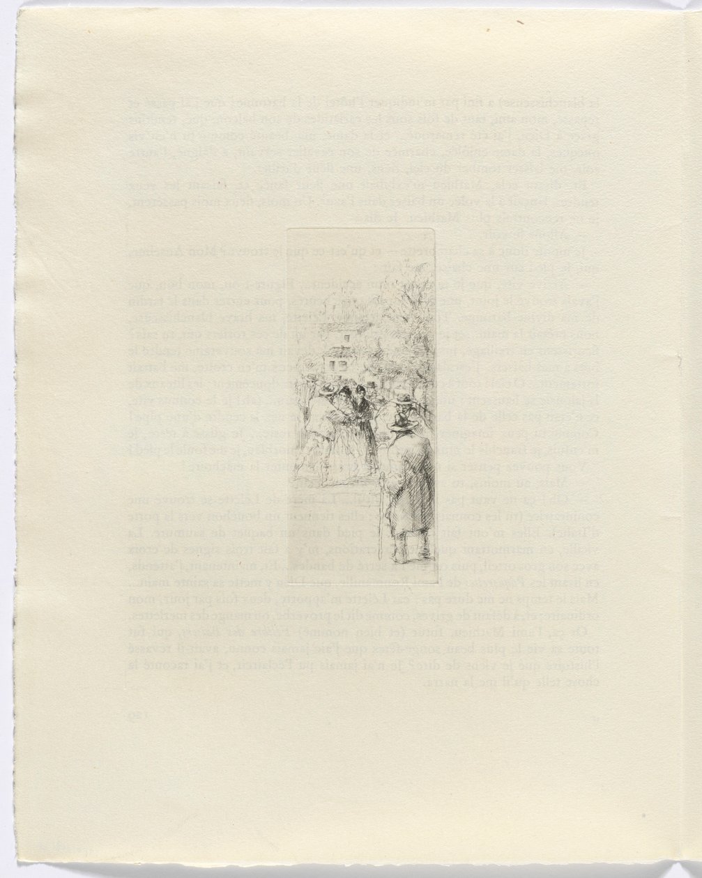 Frédéric Mistral: Mémoires et Recits van Frédéric Mistral: figuren op straat (pagina 130) door Auguste Brouet