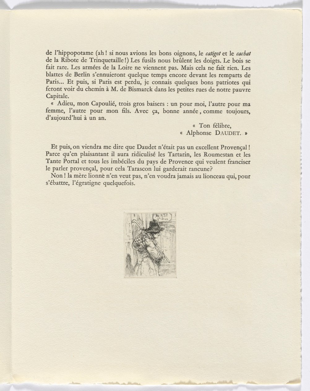 Frédéric Mistral: Mémoires et Recits van Frédéric Mistral: zwerver (pagina 223) door Auguste Brouet