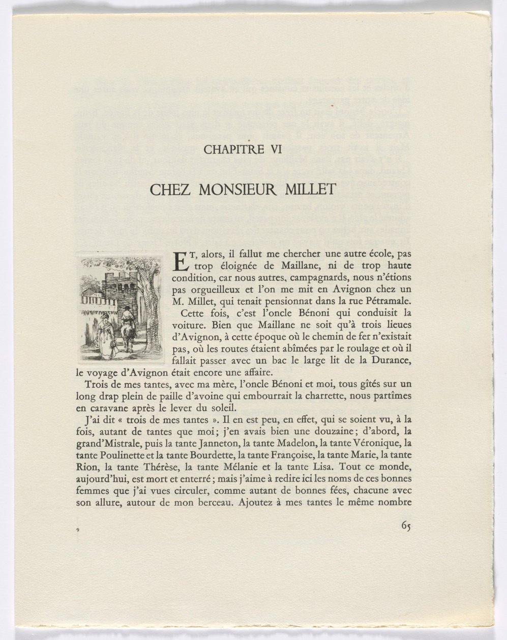 Frédéric Mistral: Mémoires et Recits van Frédéric Mistral: vrouw en man te paard (pagina 65) door Auguste Brouet