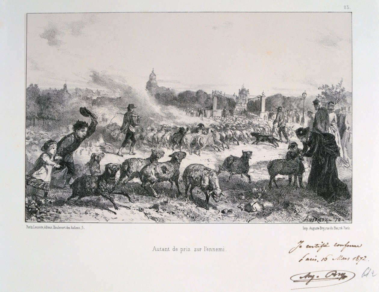 Autant de pris de lennemi, Frans-Pruisische Oorlog, 1870 1872 door Auguste Bry