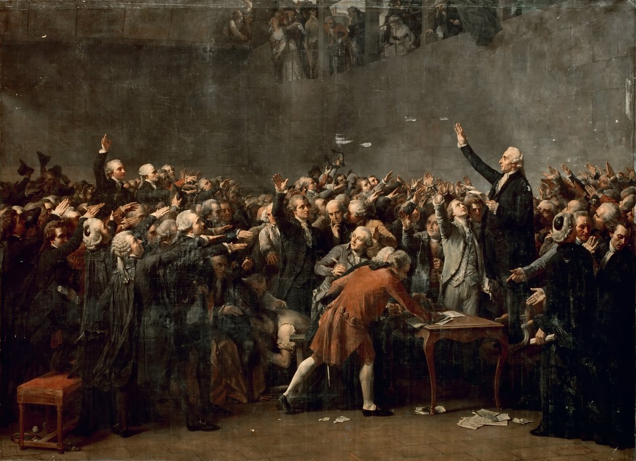 De Eed op de Kaatsbaan op 20 juni 1789 door Louis Charles Auguste Couder