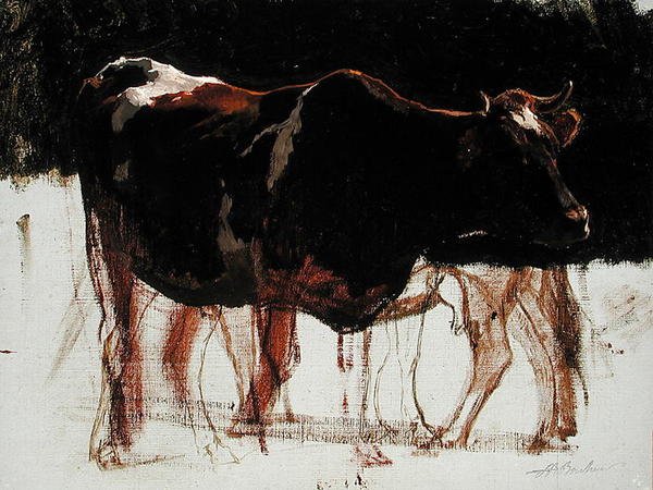 Studie van Vee door Auguste Francois Bonheur