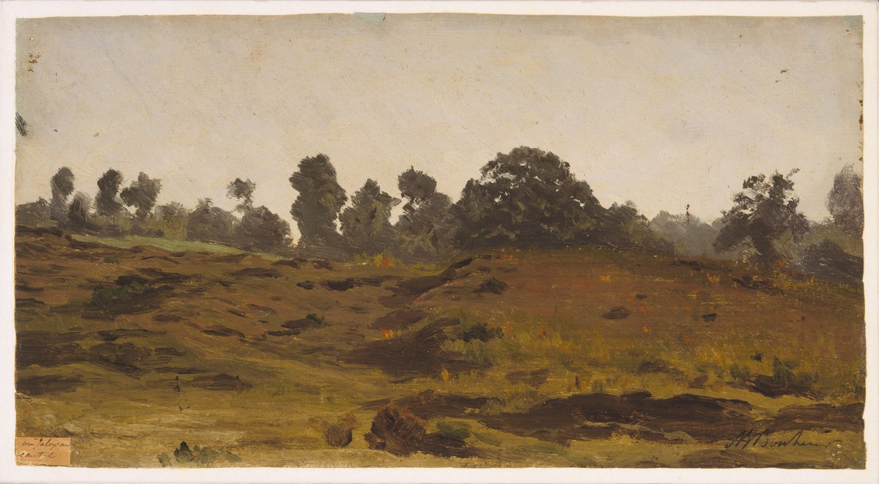 Uitzicht op een Veld door Auguste Francois Bonheur