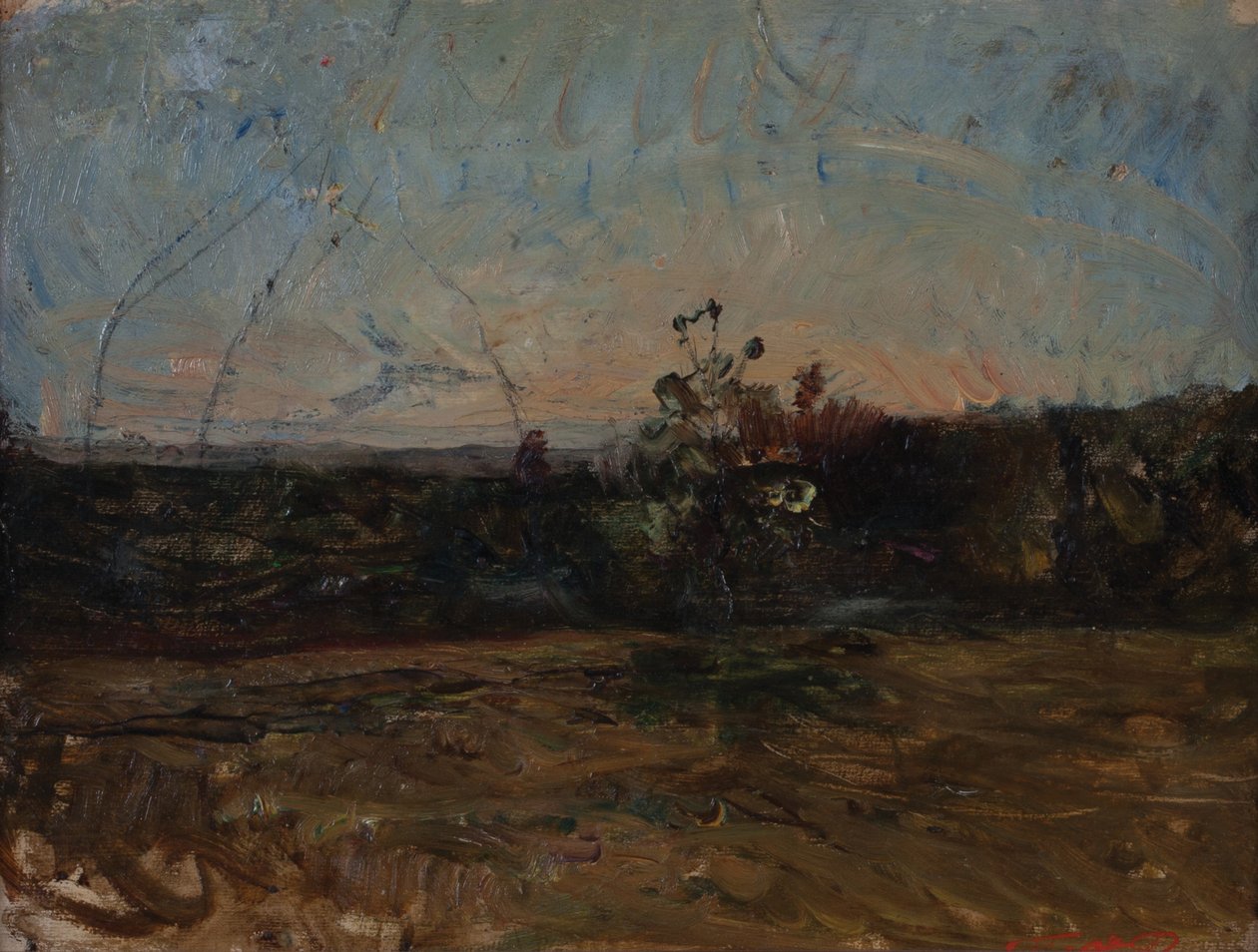 19e eeuws landschap door Auguste Francois Ravier