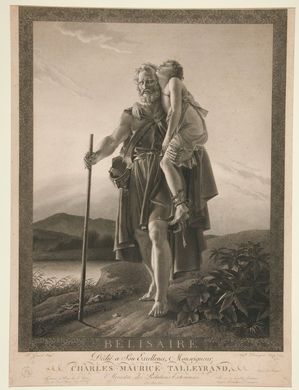 Belisarius door Auguste Gaspard Louis Desnoyers