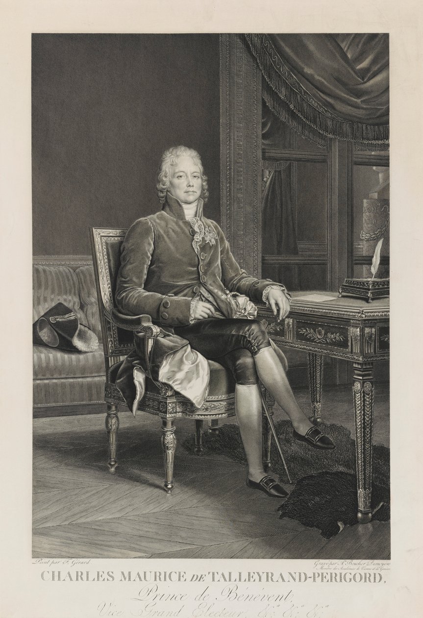 Charles Maurice de Talleyrand-Perigord door Auguste Gaspard Louis Desnoyers