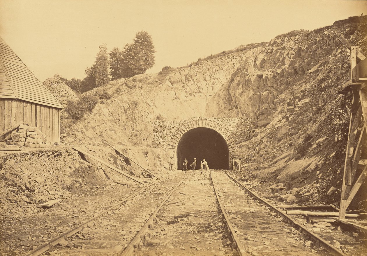 Ingang tot het Souterrain de Sauvage, Côté de Paris door Auguste Hippolyte Collard