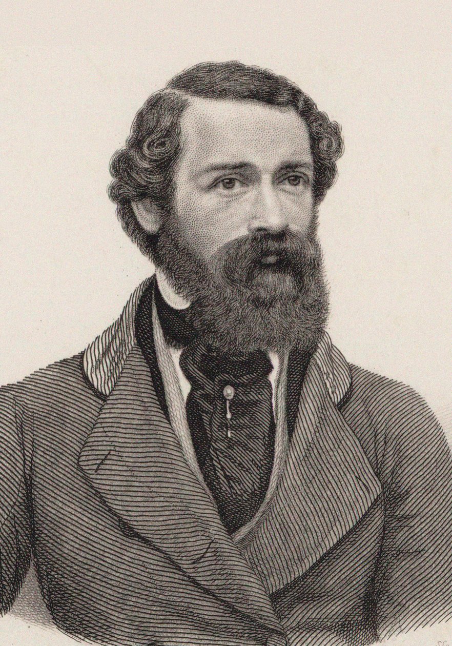Portret van de componist Joseph Netzer 1808-1864, ca. 1850 door Auguste Hüssener