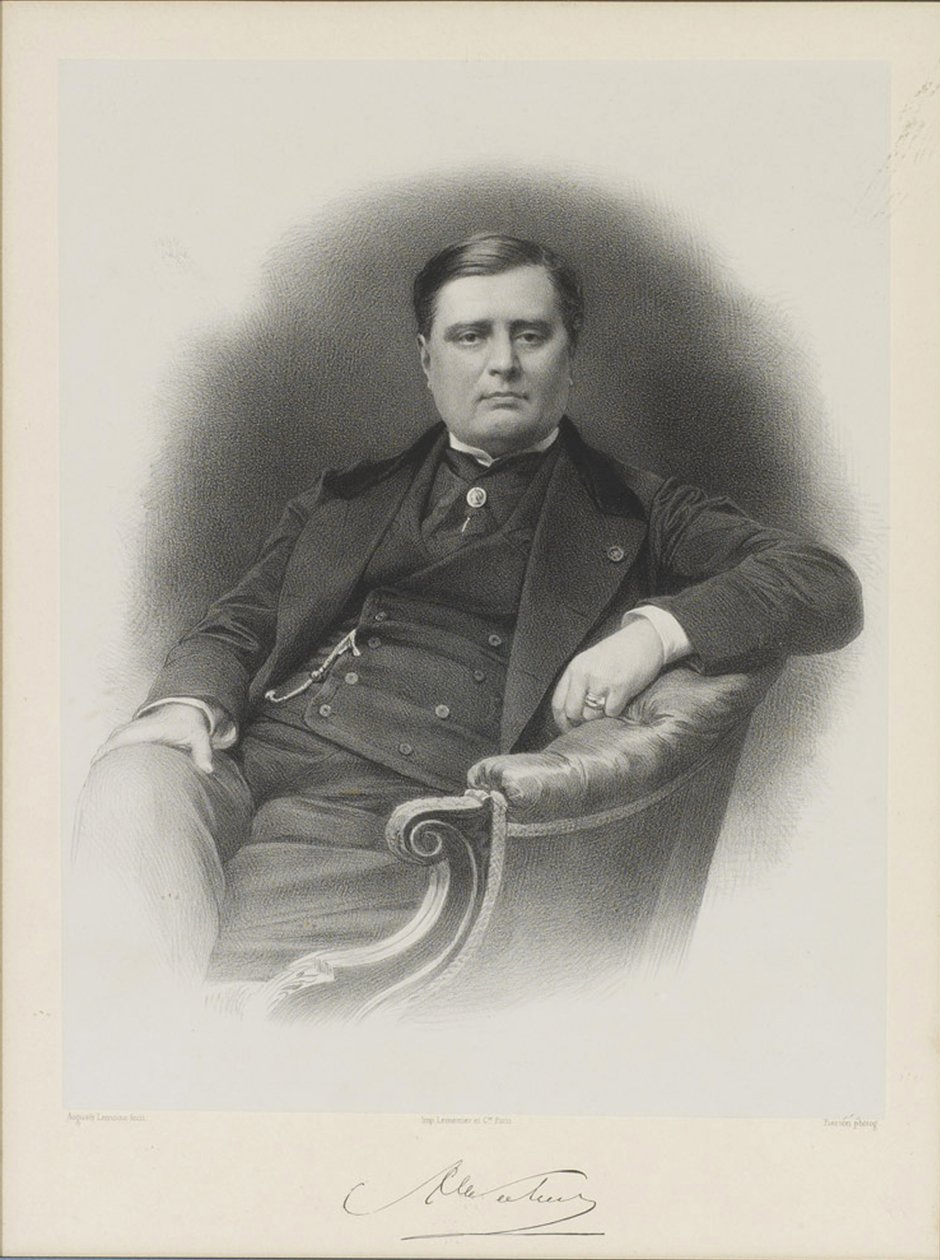 Portret van Alexandre Florian Joseph, Graaf Colonna-Walewski 1810-1868 door Auguste Lemoine