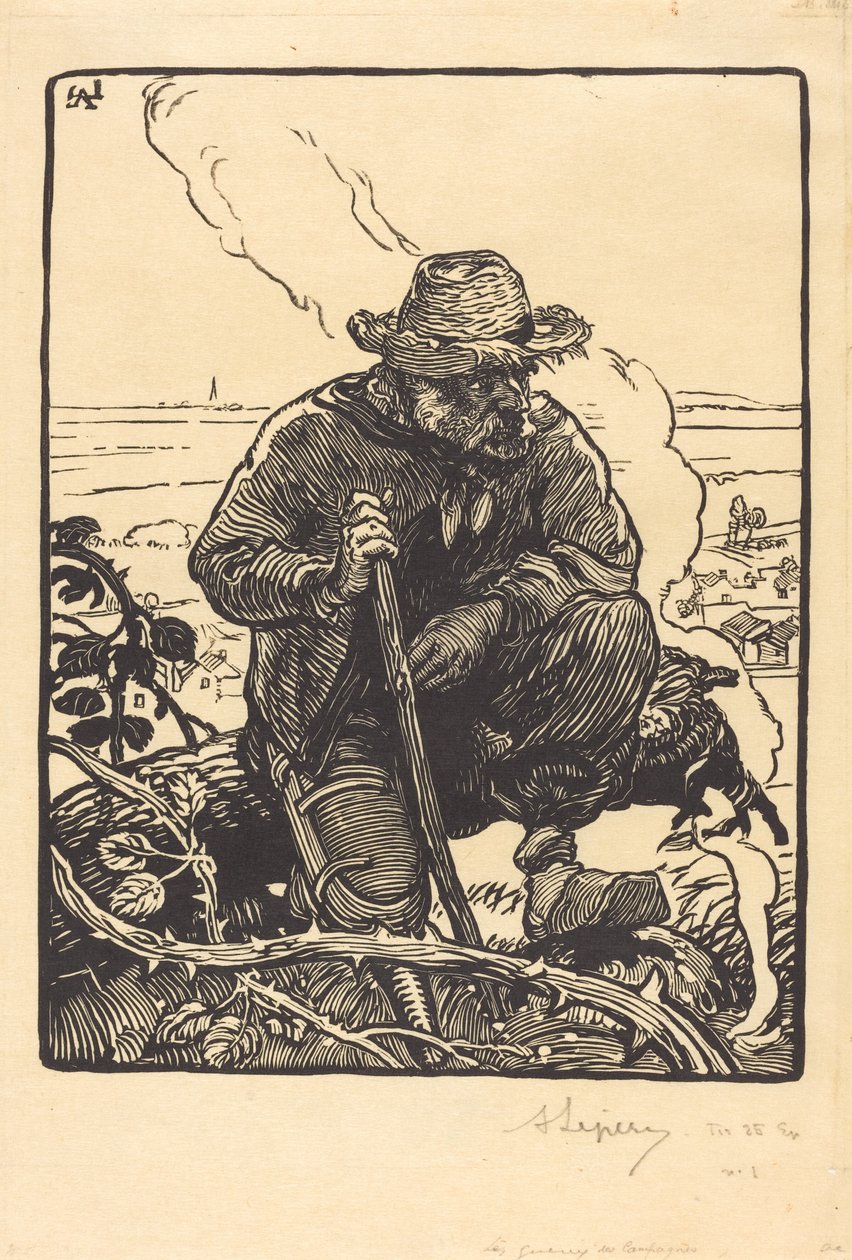 De Bedelaar van het Platteland door Auguste Lepere