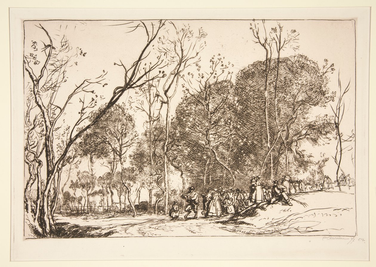 Zomer van Sint-Maarten, de voorbijgaande bruiloft door Auguste Lepere