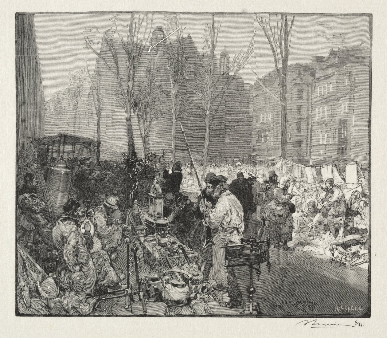 Schroothandel door Auguste Louis Lepère