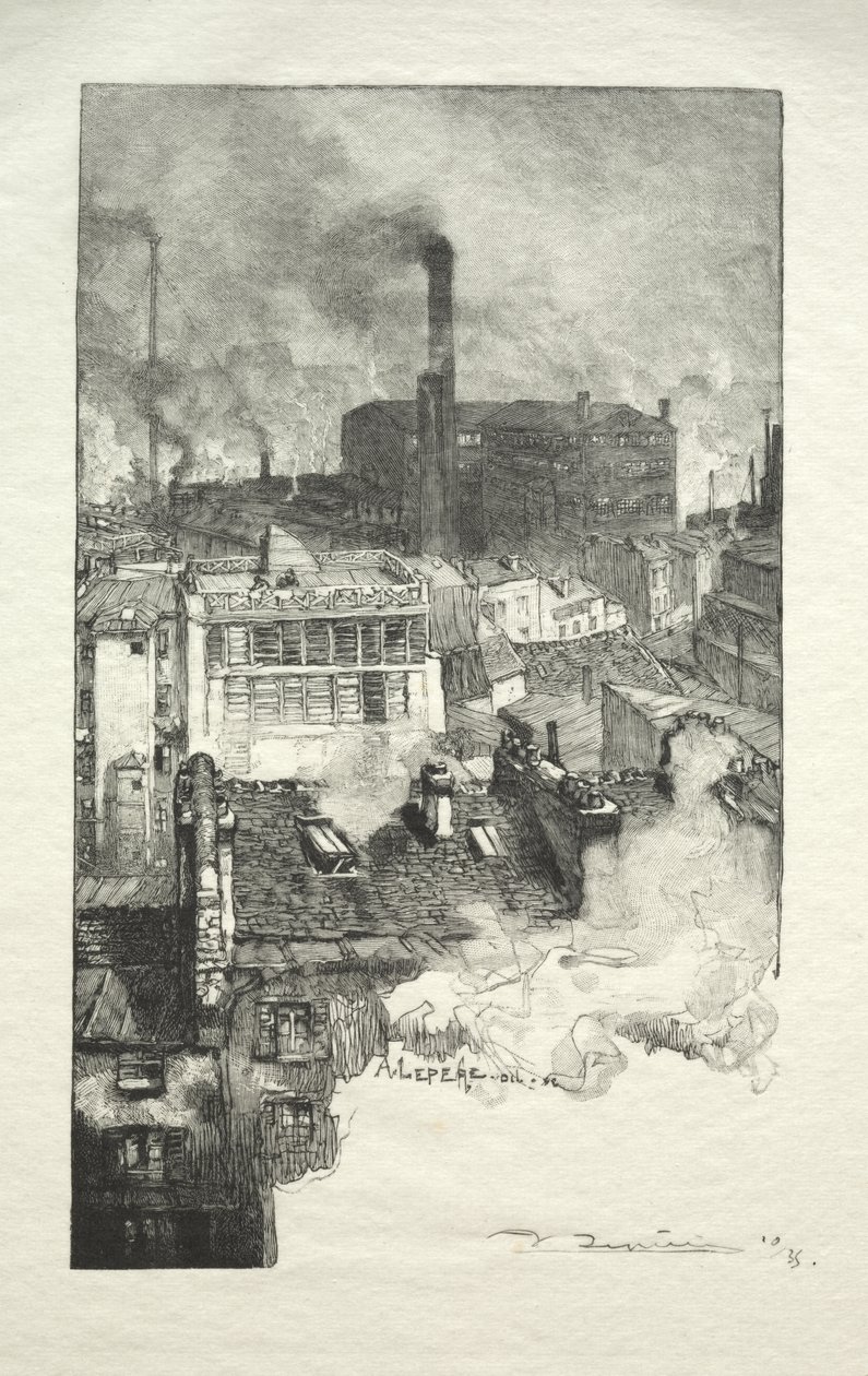 De Gobelins Wijk door Auguste Louis Lepère