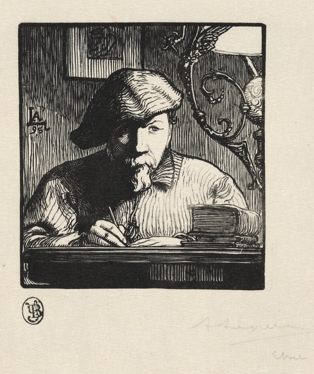 Zelfportret door Auguste Louis Lepère