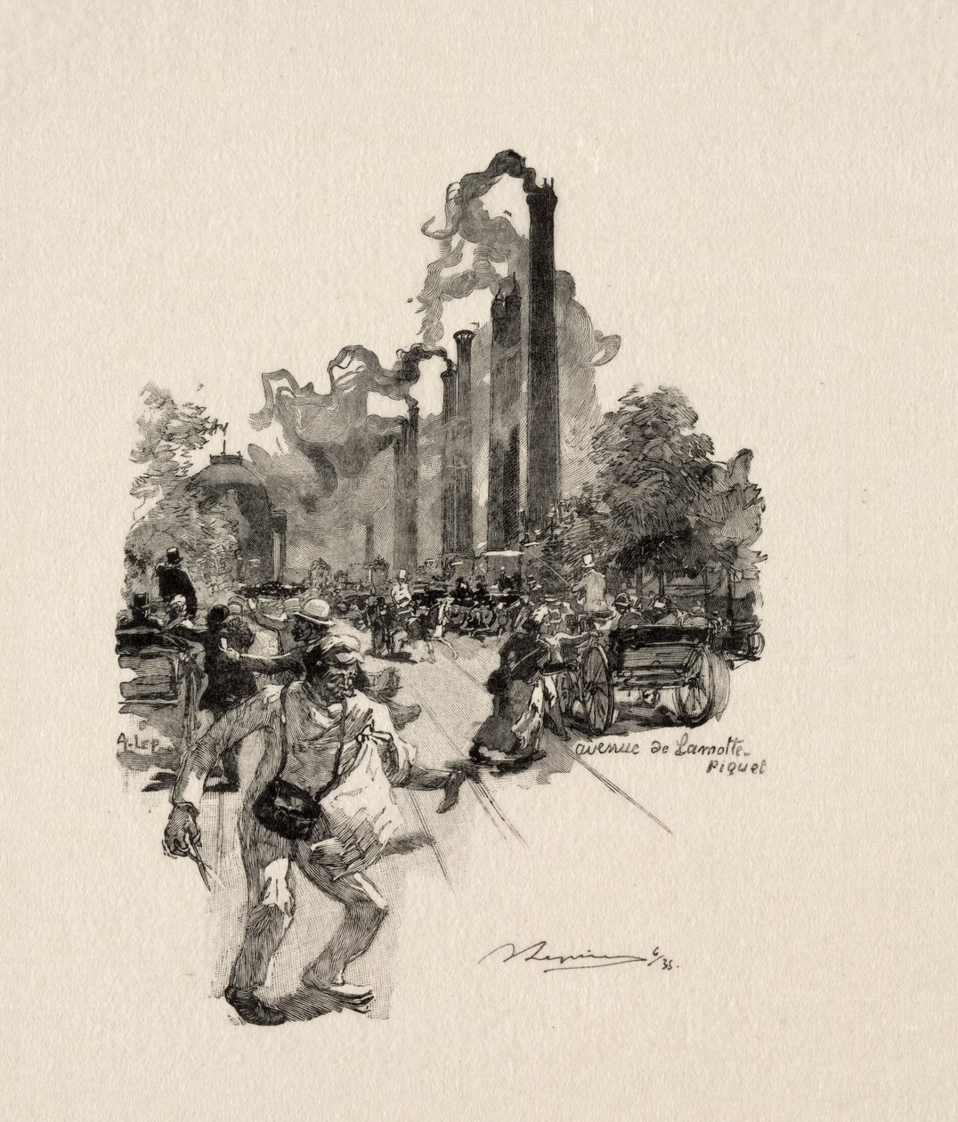 Avenue Lamotte - Piquet door Auguste Louis Lepère