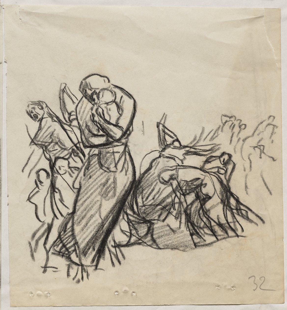 De brand van Leuven door Auguste Louis Lepère
