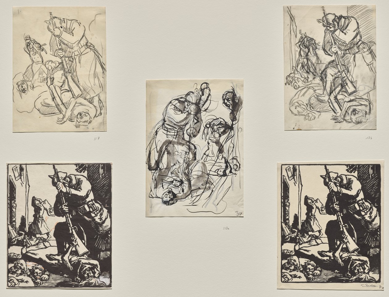 Duitse Soldaat door Auguste Louis Lepère