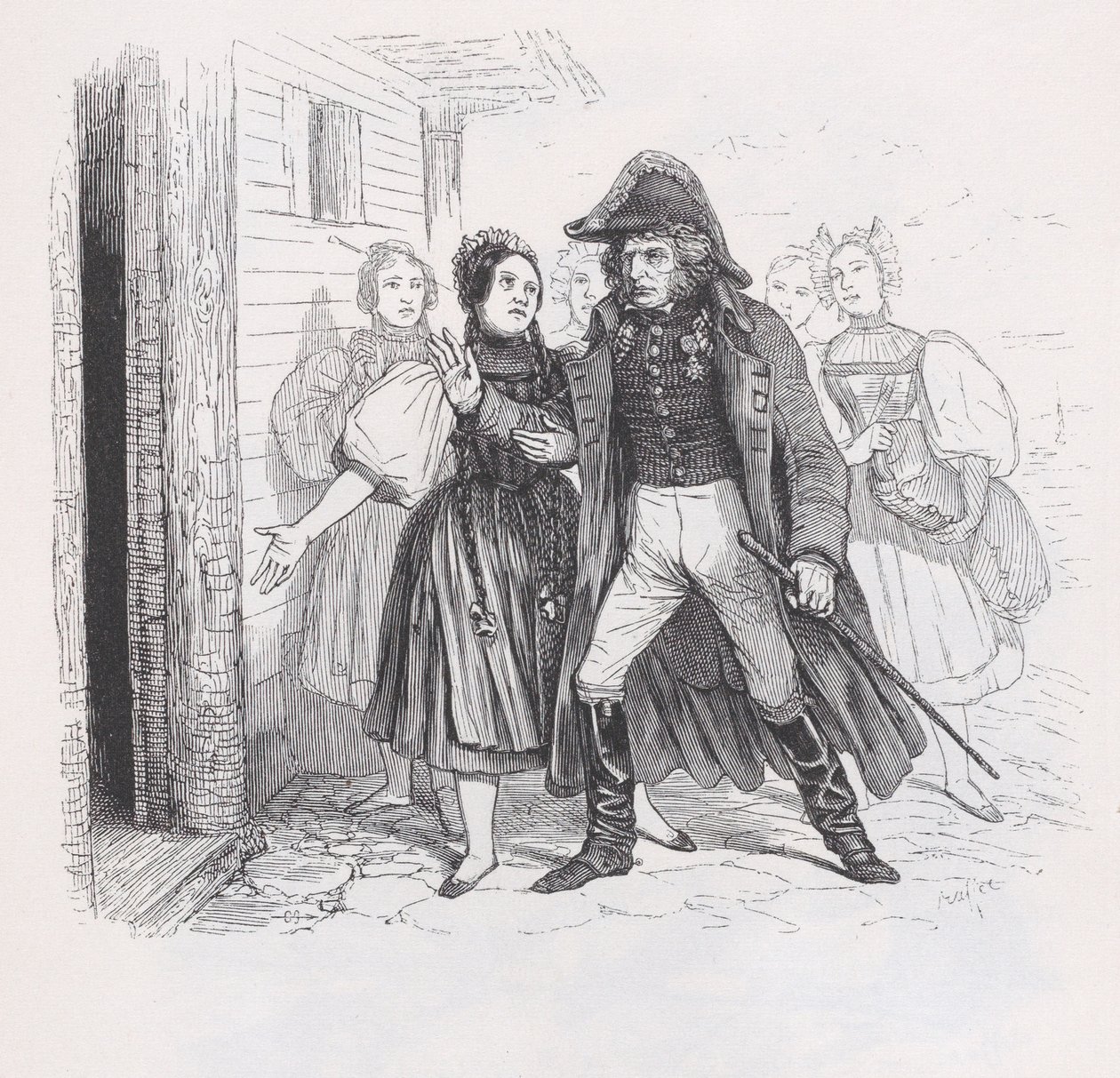 De Verbannen uit De Volledige Werken van Béranger, 1836 door Auguste Raffet