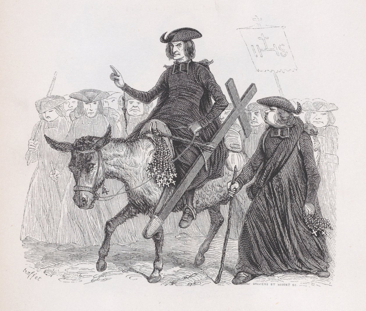 De Missionarissen uit Het Complete Werk van Béranger door Auguste Raffet