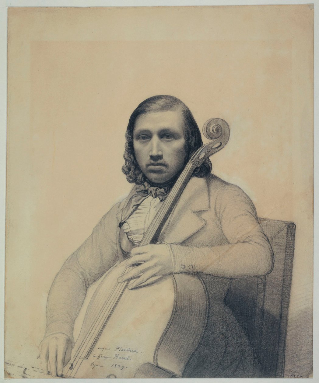 Portret van François George-Hainl 1807-1873, 1839 door Auguste René Flandrin