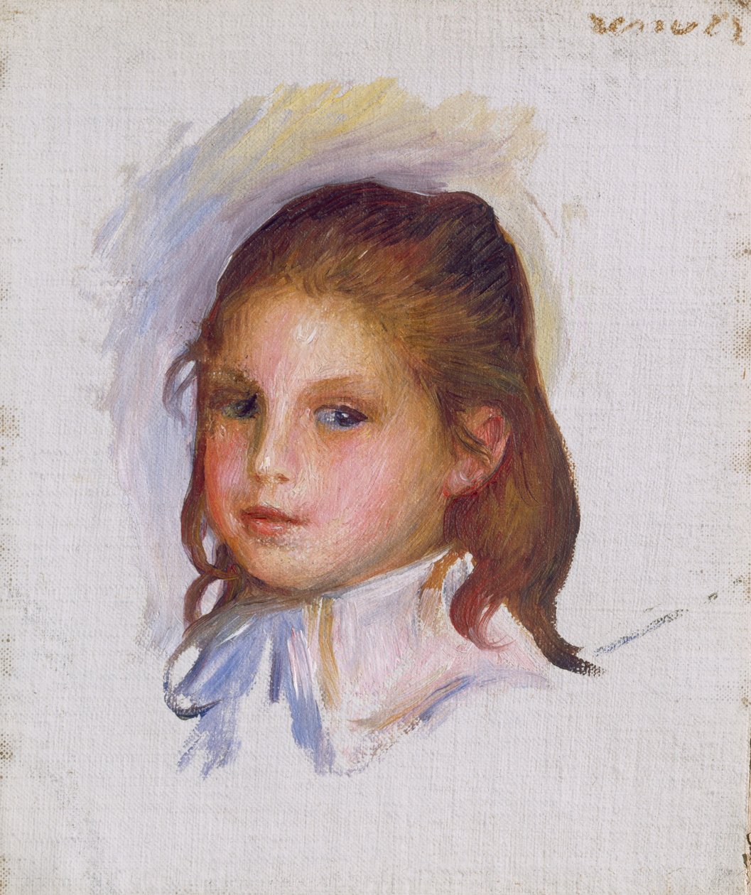 Kind met Bruin Haar door Auguste Renoir