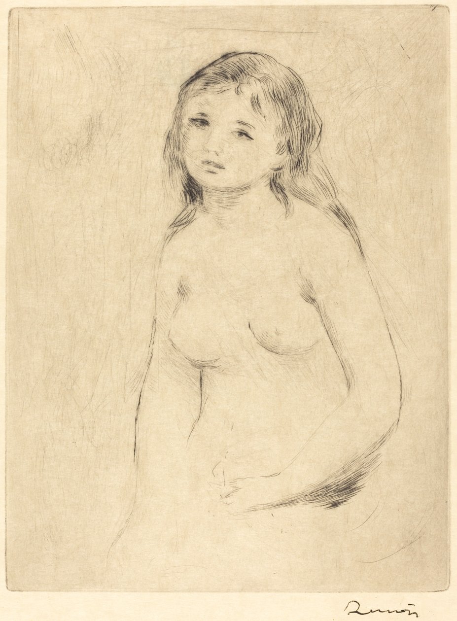 Studie voor een Badende door Auguste Renoir