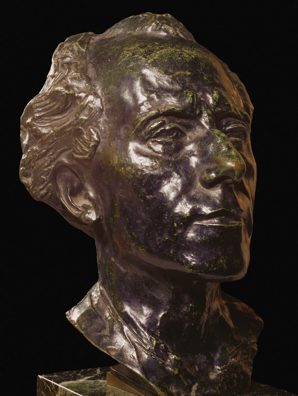 Gustav Mahler, componist en dirigent ... (brons) door Auguste Rodin