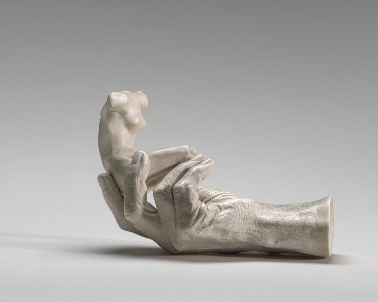 Hand van Rodin met een vrouwelijke figuur, 1917 door Auguste Rodin