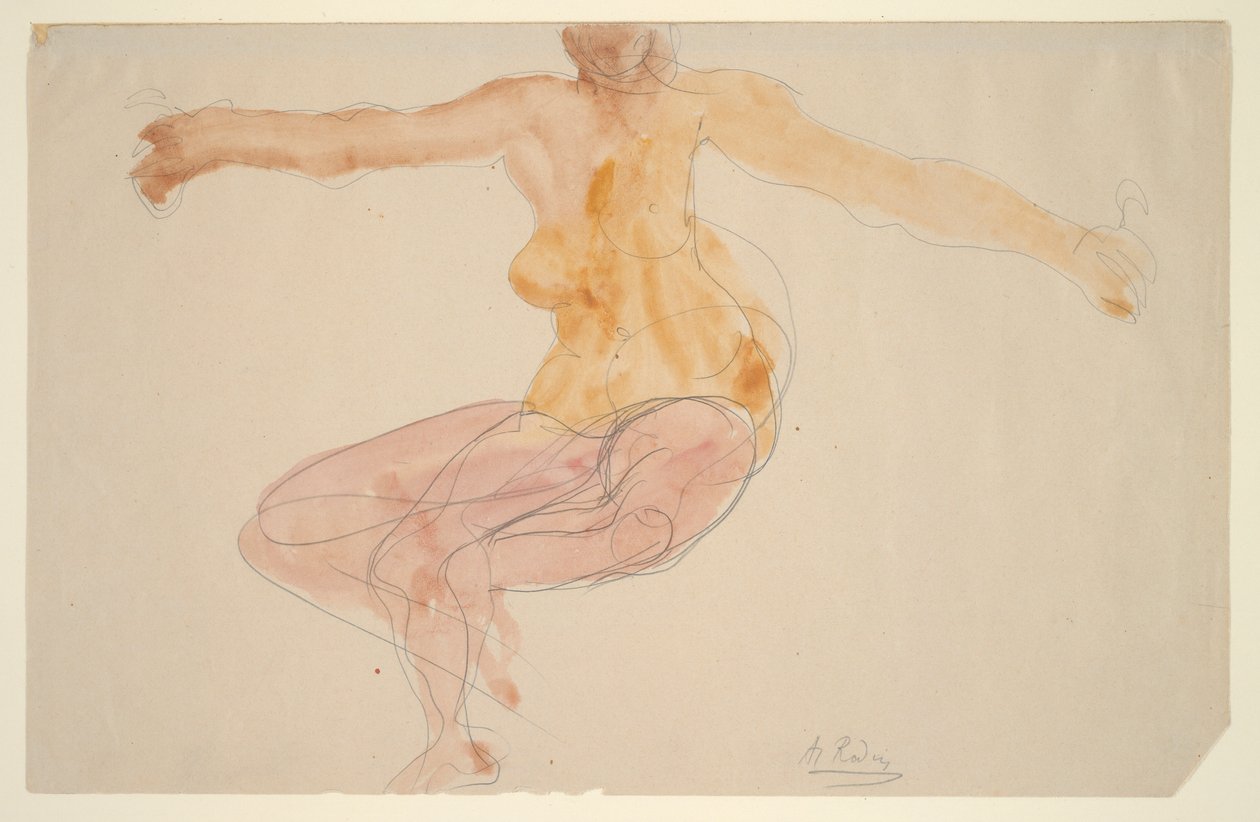 Naakt dansen door Auguste Rodin