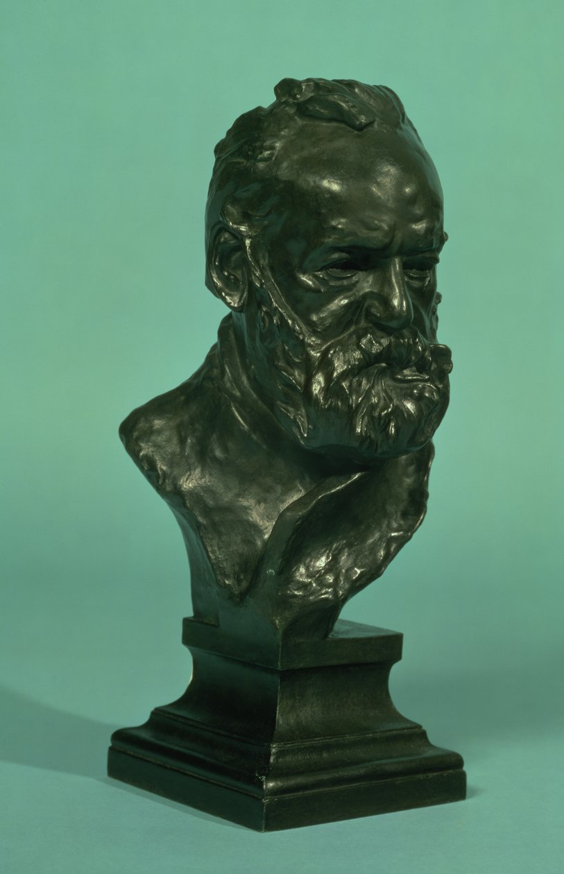 Portretkop van Victor Hugo (1802-85) door Auguste Rodin