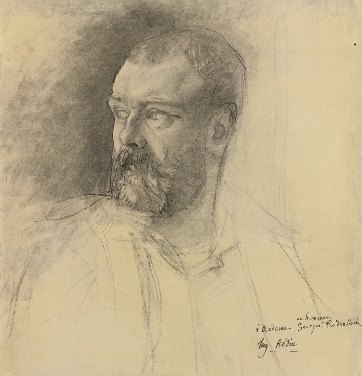 Portret van Octave Mirbeau 1848-1917, ca. 1893 door Auguste Rodin