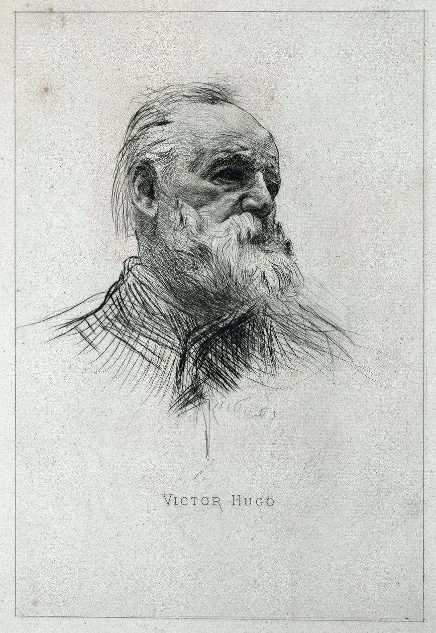 Portret van de schrijver Victor Hugo door Auguste Rodin